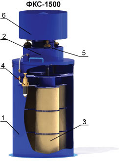 Кассетный фильтр для силосных башен ФКС-1500