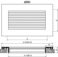 Схема. Вентиляционные решетки AMH