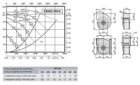 Габаритные размеры и характеристики вентилятора ERAD 399-4