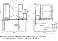 Схема конструкции установки паровой для сушки тяговых электродвигателей УСТД-02