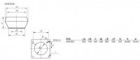 Габаритные размеры. Вентилятор DVS 499, DVS 500