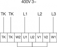 Схема подключения. Вентилятор CKS 355-3, CKS 400-3, CKS 450-3, CKS 500-3, CKS 560-3