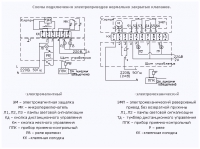 Примеры схем подключения электроприводов клапана КВП-180-НЗ