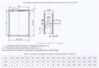 Схема конструкции и основные геометрические характеристики клапана КВП-МС