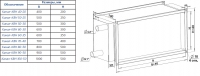 Габаритные размеры воздухонагревателей Канал-КВН