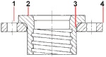 Конструкция фланца Combiflex PU swivel flange