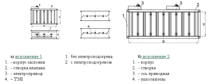 Исполнение 1, Исполнение 2.