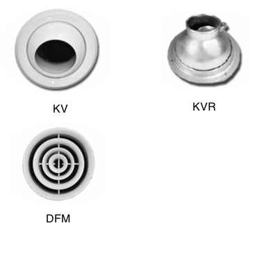 Изображение диффузоров KVR, KV, DFM