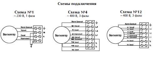 Схема подключения вентилятора RKB