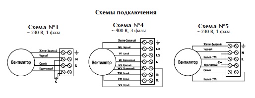 Схема подключения вентиляторов RK