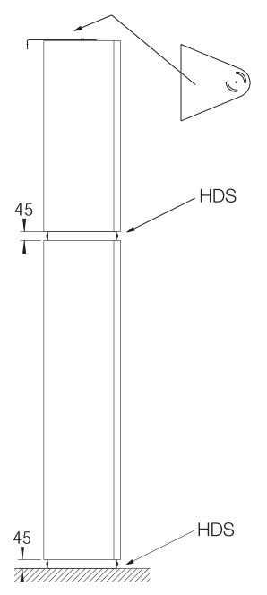 Вертикальный монтаж завес HF
