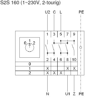 Схема подключения S2S 160