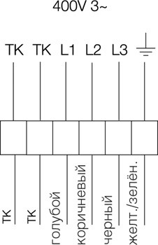 Схема подключения. Вентилятор CT 200-4